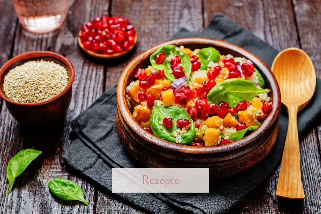 Fitness Salat mit Granatapfelkernen
