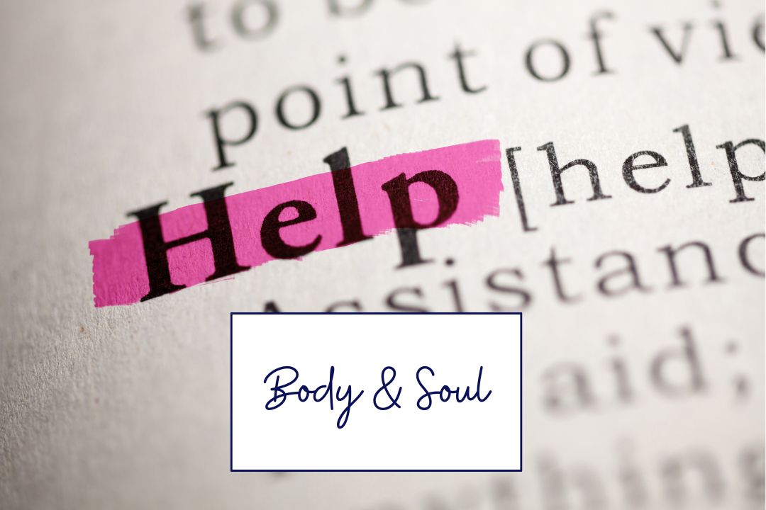 Bild auf dem Help steht - symbolisch für die Hilfe, die Sofie im FemBalance Programm gesucht hat